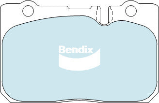 Brake Disc Pad Set Bendix DB1421 GCT For Lexus LS UCF20400
