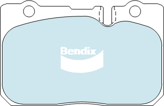 Brake Disc Pad Set Bendix DB1421 GCT For Lexus LS UCF20400