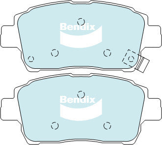 Brake Disc Pad Set Front Bendix DB1422 GCT For Toyota Corolla Echo MR Prius Yaris