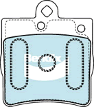Brake Pads H/Duty Bendix DB1428HD for Mercedes Benz C-Class W203 Sedan C200 Kompressor (203.042) 1.8LTP M271.940