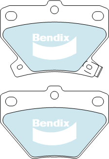 Brake Disc Pad Set Rear Bendix DB1429 GCT For Toyota Celica Corolla Prius Yaris
