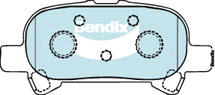 Brake Disc Pad Set Bendix DB1433 GCT For Toyota Avalon Camry