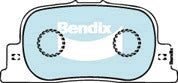 Brake Disc Pad Set Bendix DB1434 GCT For Toyota Camry Prius MCV SXV20