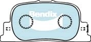 Brake Disc Pad Set Bendix DB1434 GCT For Toyota Camry Prius MCV SXV20