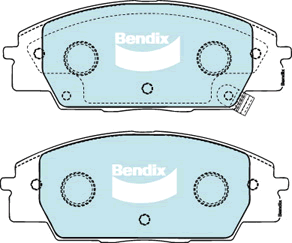 Brake Disc Pad Set Bendix DB1452 GCT For HONDA Civic Integra S2000