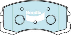 Brake Disc Pad Set Front Bendix DB1455 GCT For MITSUBISHI COLT LANCER