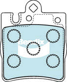 Brake Disc Pad Set Bendix DB1457 GCT For MERCEDES-BENZ C/E/S-CLASS SLK