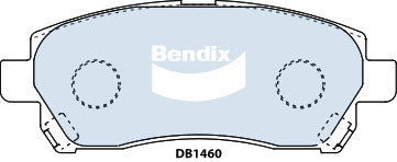 Brake Disc Pad Set Bendix DB1460 GCT For SUZUKI APV GD 16V