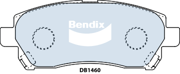 Brake Disc Pad Set Bendix DB1460 GCT For SUZUKI APV GD 16V