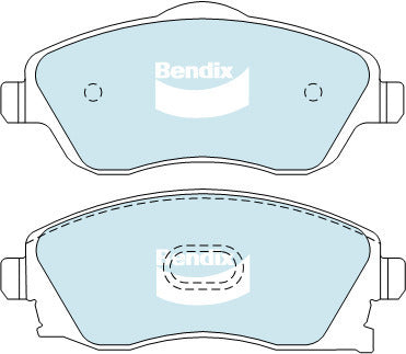 Brake Disc Pad Set Front Bendix DB1471 GCT For HOLDEN BARINA COMBO TIGRA