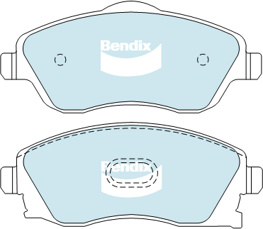 Brake Disc Pad Set Front Bendix DB1471 GCT For HOLDEN BARINA COMBO TIGRA