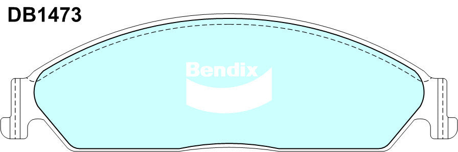 Brake Disc Pad Set Front Front For Ford Falcon BA BF FG Bendix DB1473 GCT