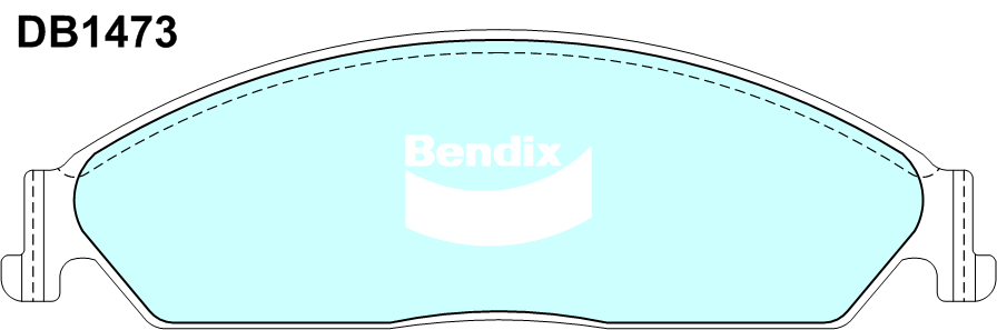 Brake Disc Pad Set Front Front For Ford Falcon BA BF FG Bendix DB1473 GCT