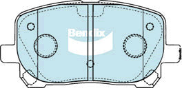 Brake Disc Pad Set Front Bendix DB1487 GCT For Toyota Avensis Verso NOAH VOXY