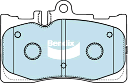Brake Disc Pad Set Bendix DB1496 GCT For Lexus LS UCF30