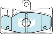 Brake Disc Pad Set Bendix DB1497 GCT For Lexus LS UCF30