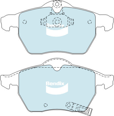 Brake Disc Pad Set Front Bendix DB1510 GCT For HOLDEN ASTRA TS 1.8