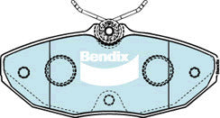 Brake Disc Pad Set Bendix DB1514 GCT For JAGUAR S-TYPE
