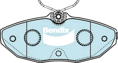 Brake Disc Pad Set Bendix DB1514 GCT For JAGUAR S-TYPE