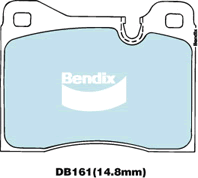 Brake Disc Pad Set Bendix DB161 GCT For BMW FERRARI MASERATI