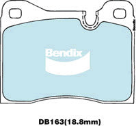Brake Disc Pad Set Bendix DB163 GCT For BMW 5 E12 E28 6 E24 7 E23