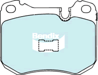 Brake Disc Pad Set Bendix DB165 GCT For PORSCHE 928 4.5L 944 2.5L