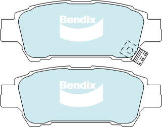 Brake Disc Pad Set Rear Bendix DB1660 GCT For Toyota Avensis Verso Toyota Tarago