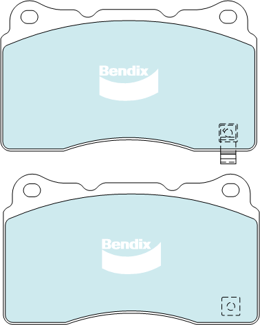 Brake Disc Pad Set Front Bendix DB1678 GCT For HOLDEN MITSUBISHI SUBARU VOLVO
