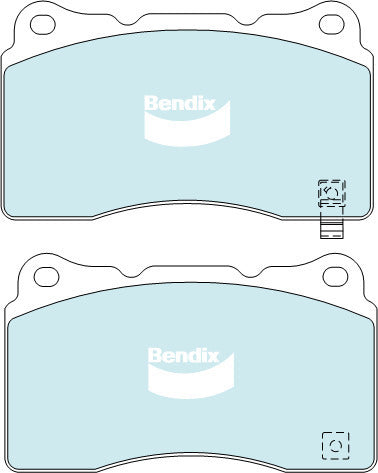 Brake Disc Pad Set Front Bendix DB1678 ULT For HOLDEN MITSUBISHI SUBARU VOLVO