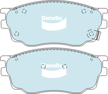 Brake Disc Pad Set Front Bendix DB1682 GCT For MAZDA 6 GG 2L 2.3L