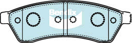 Brake Disc Pad Set Rear Bendix DB1689 GCT For HOLDEN EPICA EP 2L 2.5L
