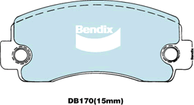 Brake Disc Pad Set Front Bendix DB170 4WD For Mitsubishi L 200 Pajero SIGMA SCORPION Toyota Celica