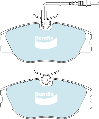 Brake Disc Pad Set Bendix DB1704 HD For CITROEN PEUGEOT XSARA 406 8B N N7