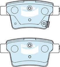 Brake Disc Pad Set Bendix DB1713 GCT For MITSUBISHI 3000 GT PROTON GEN 2 PERSONA SATRINA NEO