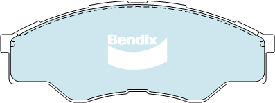 Brake Pads 4WD/SUV Bendix DB17414WD for Toyota Hilux GGN15 Ute 4.0LTP 1GR FE