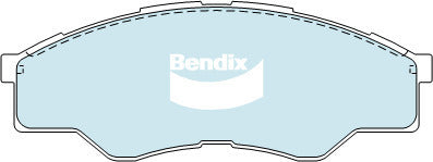 Brake Disc Pad Set Front Bendix DB1741 4WD For Toyota Hilux GGN15 4L KUN16 3L TGN16 2.7L TGN16R