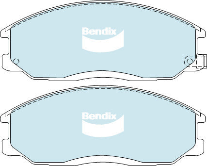 Brake Pads 4WD/SUV Bendix DB17454WD for Ssangyong Actyon Sports QJ Ute Xdi 4WD 2.0LTD D20DTR