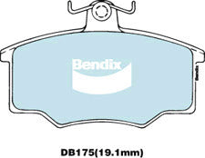 Brake Disc Pad Set Bendix DB175 GCT For AUDI VOLVO 100/80/ 340-360