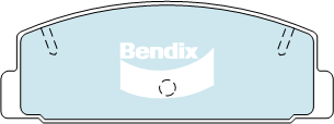 Brake Disc Pad Set Rear Bendix DB1760 GCT For MAZDA 6 GG GH GY