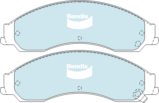 Brake Disc Pad Set Front Bendix DB1778 GCT For MITSUBISHI 380 DB 3.8i