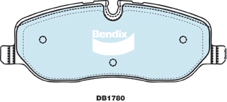 Brake Pads 4WD/SUV Bendix DB17804WD for Land Rover Discovery L319 SUV 4.4 4x4 4.4LTP 448PN