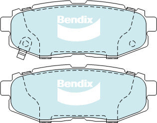Brake Disc Pad Set Rear Bendix DB1789 GCT For Subaru Toyota BRZ TRIBECA 86 ZN6