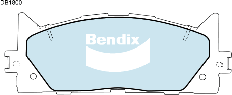 Brake Disc Pad Set Front Bendix DB1800 GCT For Toyota Aurion Camry