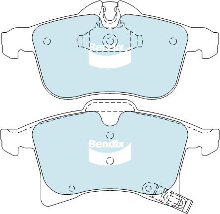 Brake Pads General CT Bendix DB1808GCT for Holden Astra AH TWINTOP i 2.2LTP Z 22 YH