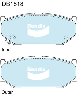 Brake Disc Pad Set Front Bendix DB1818 GCT For SUZUKI SWIFT MZ EZ 1.5L 1.6L