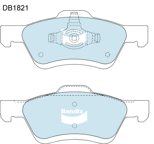 Brake Pads 4WD/SUV Bendix DB18214WD for Ford Escape ZC ZD SUV 2.3 2.3LTP L3