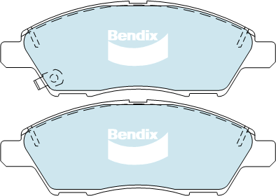 Brake Disc Pad Set Front Bendix DB1830 GCT For NISSAN TIIDA C11 1.8L SC11 1.8L