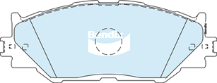 Brake Disc Pad Set Front Bendix DB1852 ULT For Lexus IS GSE20 250 350