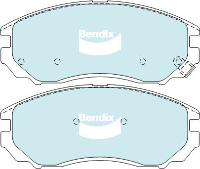 Brake Disc Pad Set Bendix DB1863 GCT For HYUNDAI TIBURON GK V6 2.7L