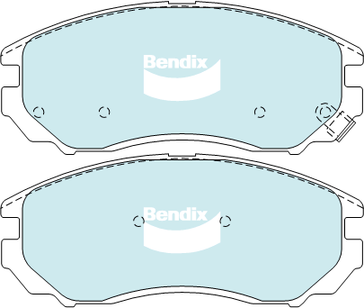 Brake Disc Pad Set Bendix DB1863 GCT For HYUNDAI TIBURON GK V6 2.7L